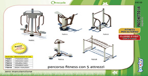 Percorso Fitness- Attrezzature per esterno